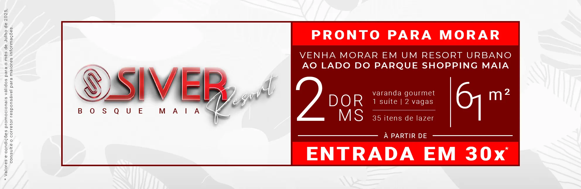 Siver Resort Bosque Maia | Condições promocionais para apartamento de 58m² | Entrega em Dezembro de 2024 | Financiamento Caixa